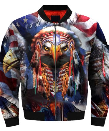 Cool Native Eagle Bomber Jacket