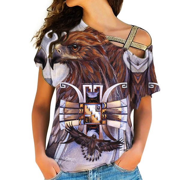 Native American Cross Shoulder Shirt - Image 2