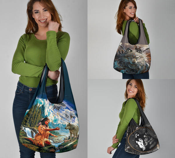 Dream Wolf With Girl Grocery Bags - Image 3