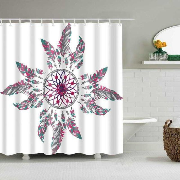 Dreamcatcher Shower Curtains Bathroom - Image 3