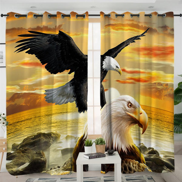 Eagle Native American Pride Living Room Curtain no link - Image 4