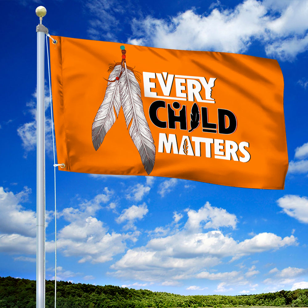 Every Child Matters Flag Orange Day First Nation Grommet Flag
