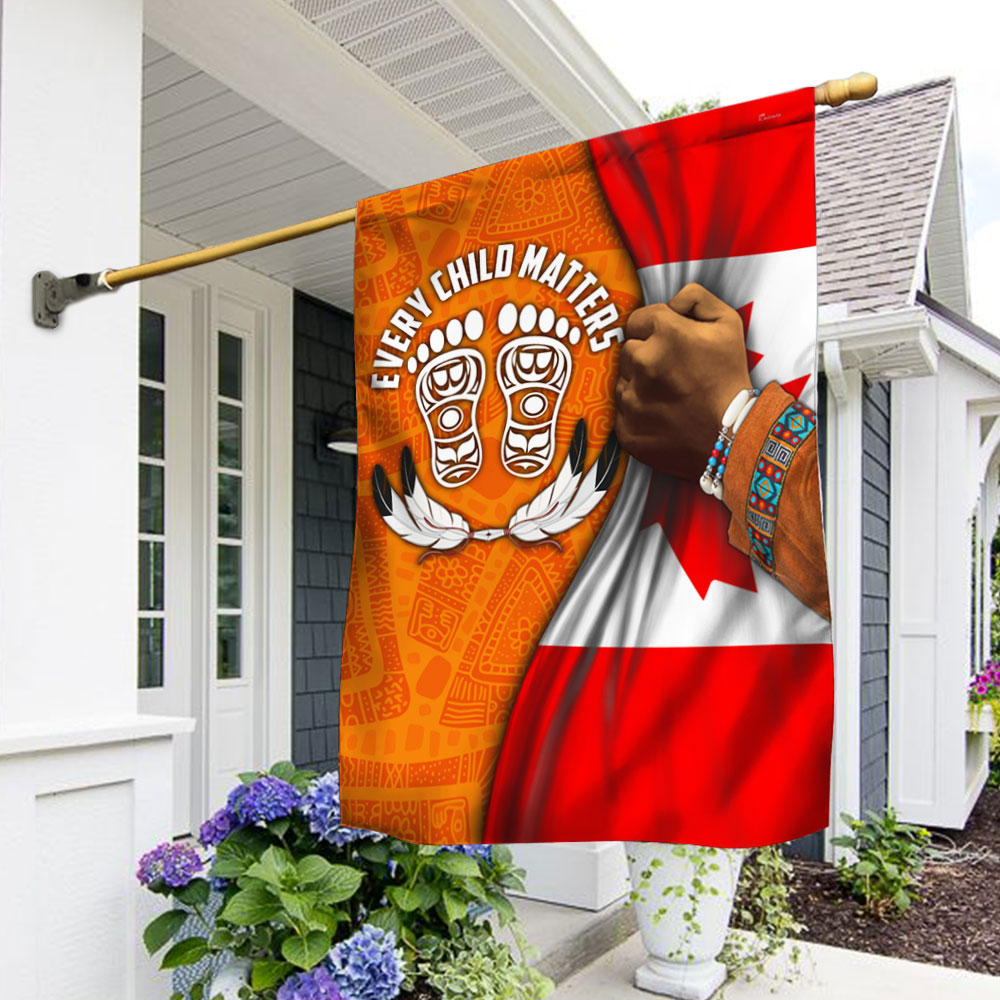 Every Child Matters Flag. Orange Day Flag In Canada