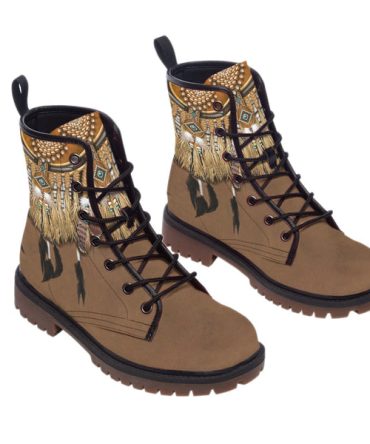 Feather Native Leather Martin Short Boots