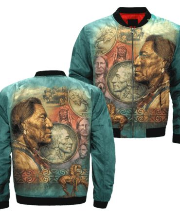 Five Cent Peace Native Bomber Jacket