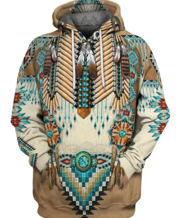Native American Pattern Beautiful 3D Hoodie