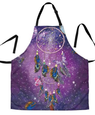 Galaxy Purple Dreamcatcher Native American Apron
