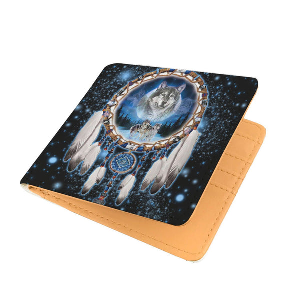 Galaxy Wolves Dreamcacther Native American Wallet - Image 3