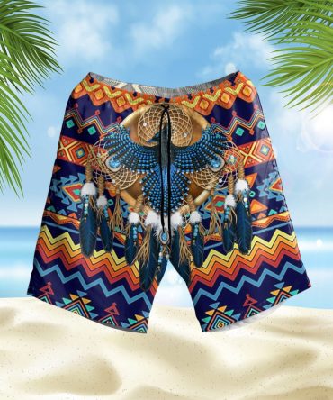 Pattern Color Thunderbird Hawaiian Shorts