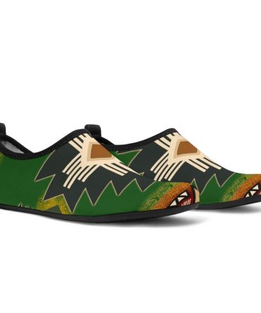 Southwest Green Symbol Native American Aqua Shoes