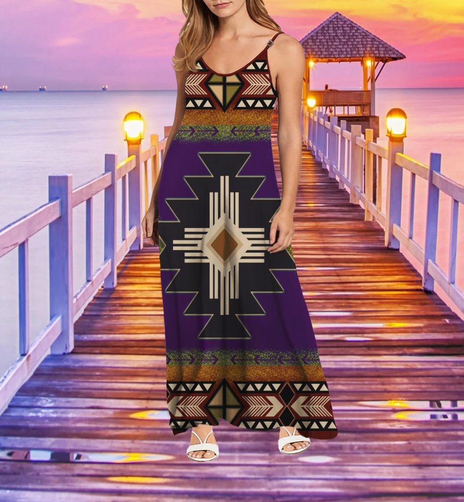 Tribe Design Native American Maxi Dress