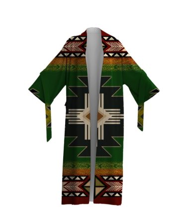 Southwest Green Symbol Night Robe