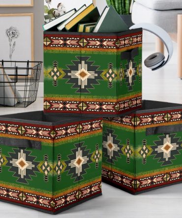 Southwest Green Symbol Storage Cube