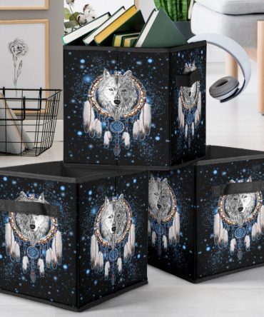 Galaxy Dreamcatcher Wolf 3D Storage Cube