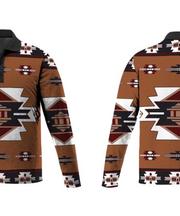 United Tribes Native American Polo Long Sleeve