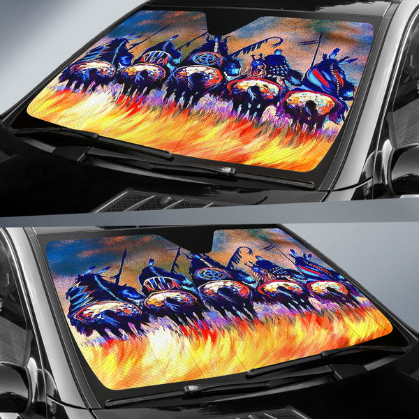 Warriors Native American Auto Sun Shades - Image 3