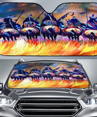 Warriors Native American Auto Sun Shades