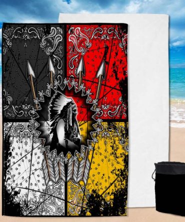 Chief Arrow Native American Pool Beach Towel