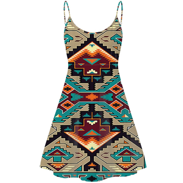 Native American Culture Design Strings Dress - Image 2