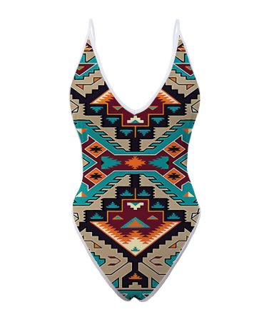 Native American Culture Design Women?s One Piece High Cut Swimsuit