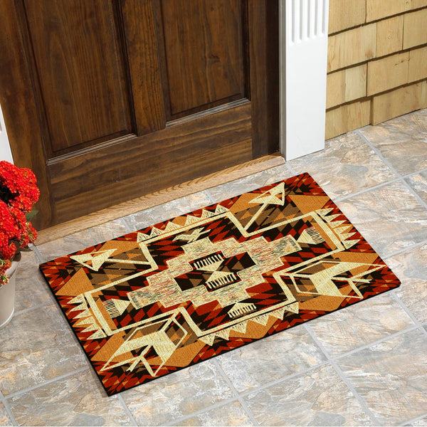 Tribal Yellow Arrow Native Doormat - Image 4