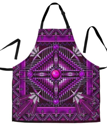 Naumaddic Arts Dark Pink Native American Apron