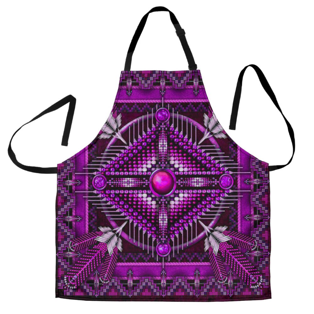 Naumaddic Arts Dark Pink Native American Apron