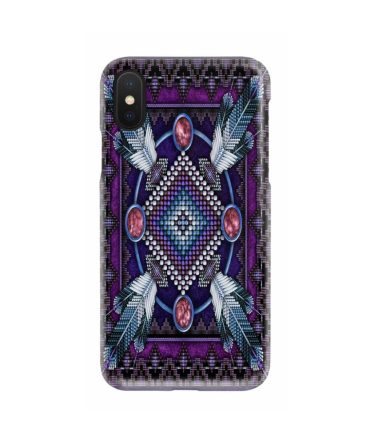 Naumaddic Arts Dark Purple Native American Phone Case