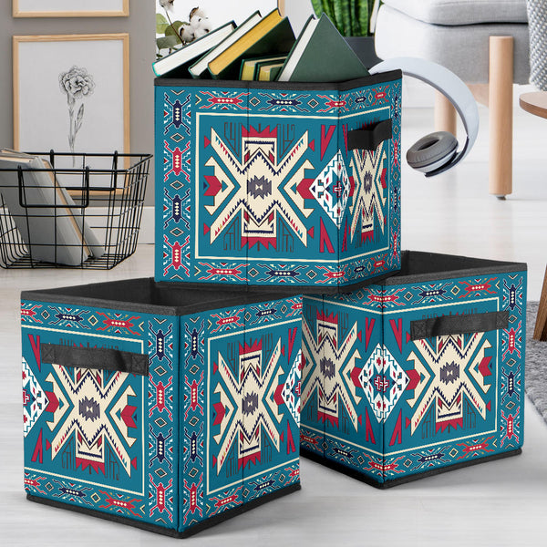 Blue Pink Pattern Storage Cube - Image 2