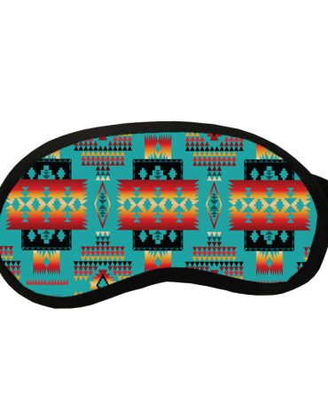 Blue Native Tribes Pattern Native American Sleep Mask