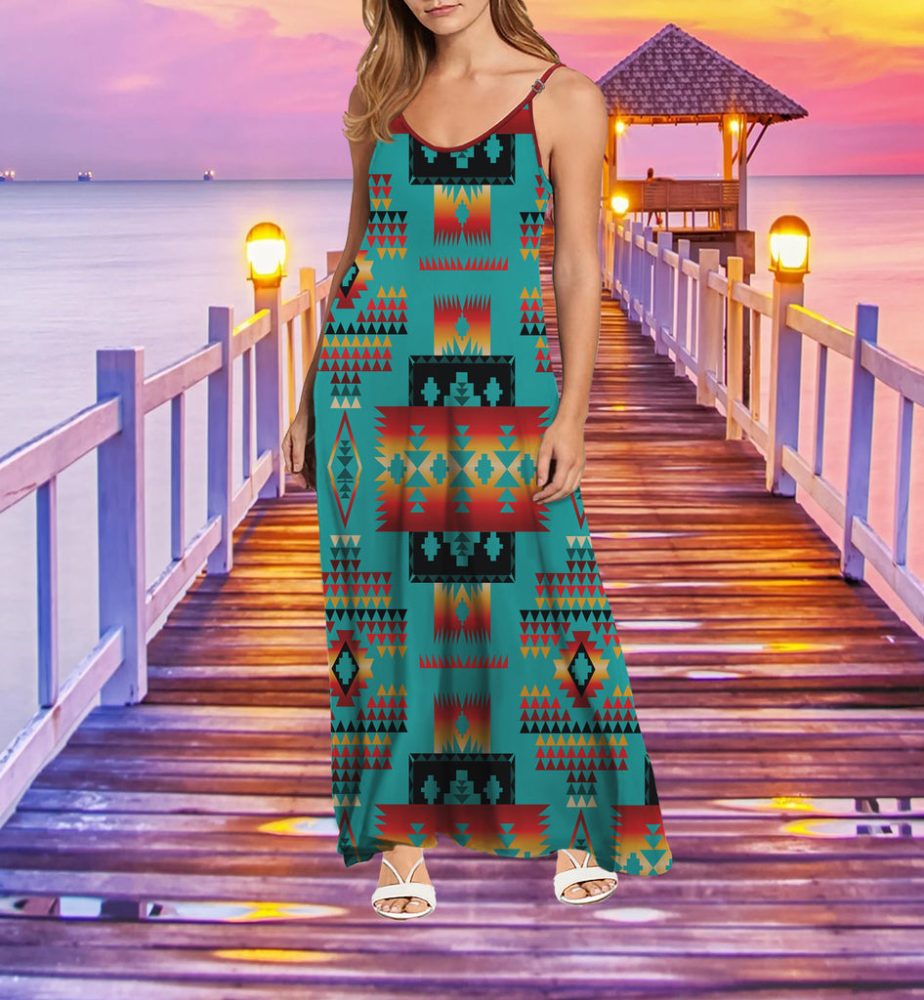 Tribe Design Native American Maxi Dress