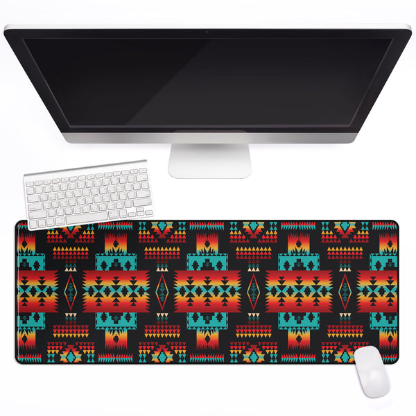 Black Native Tribes Pattern Native American Mouse Mat - Image 2