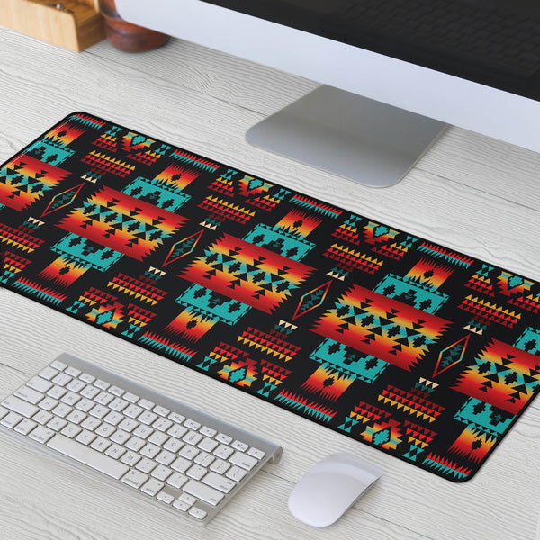 Black Native Tribes Pattern Native American Mouse Mat - Image 3