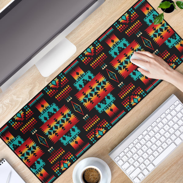 Black Native Tribes Pattern Native American Mouse Mat - Image 4