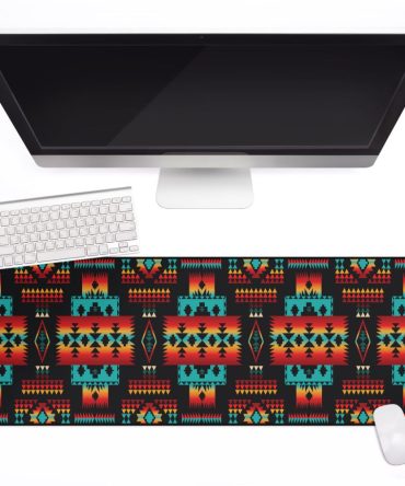 Black Native Tribes Pattern Native American Mouse Mat
