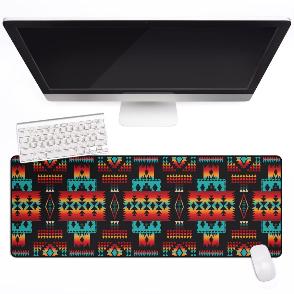 Black Native Tribes Pattern Native American Mouse Mat
