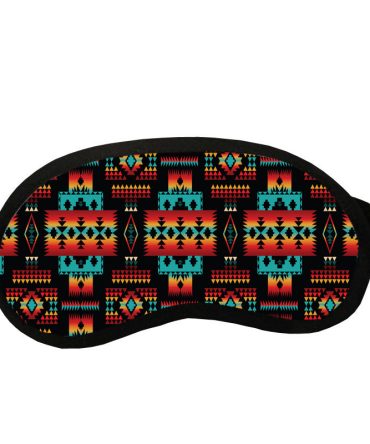 Black Native Tribes Pattern Native American Sleep Mask