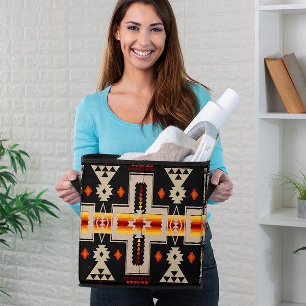 Black Pattern Storage Cube - Image 3