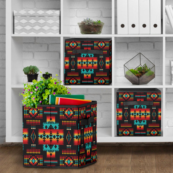 Black Pattern Storage Cube - Image 4