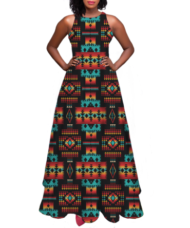 Pattern Native Sleeveless A-line skirt