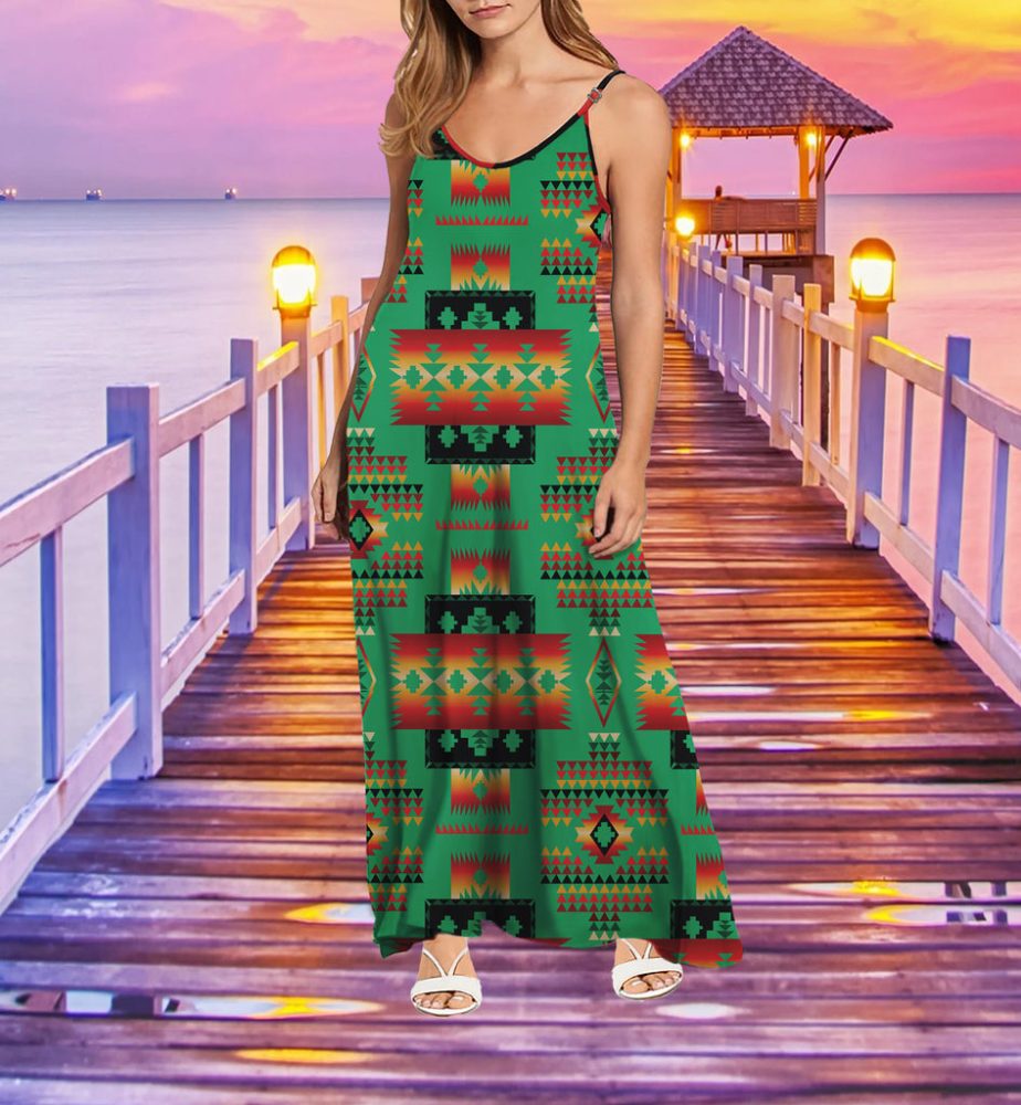 Tribe Design Native American Maxi Dress