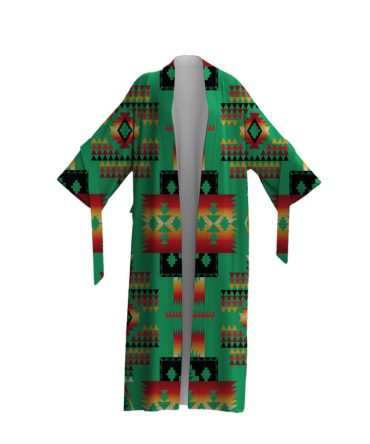 Green Pattern Night Robe
