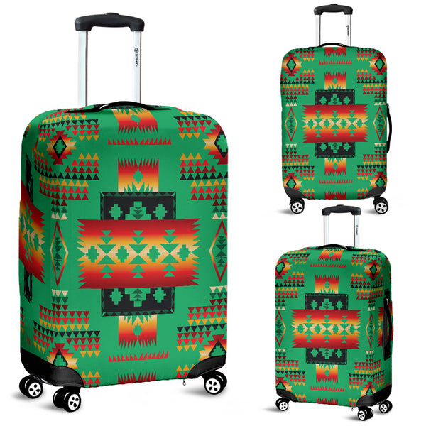 Green Tribes Native American Luggage Covers - Image 2