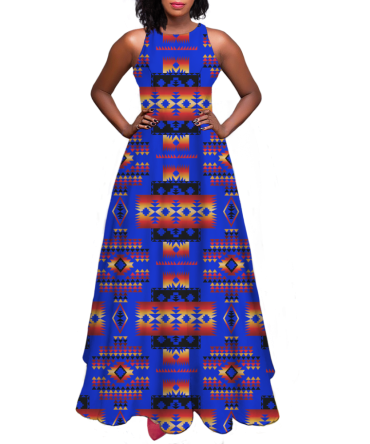 Pattern Native Sleeveless A-line skirt