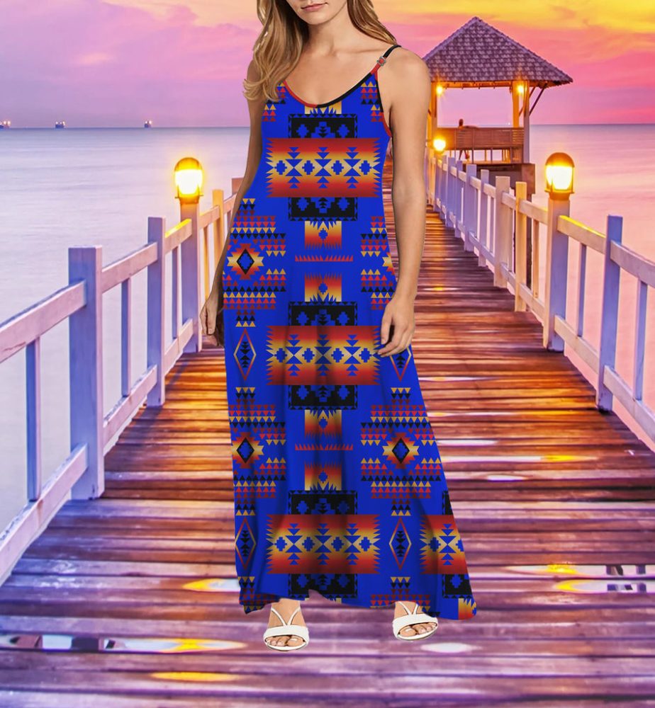 Tribe Design Native American Maxi Dress