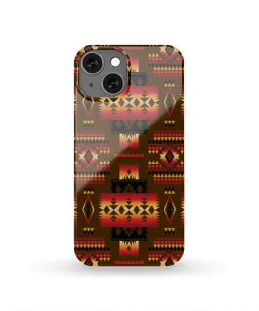 Brown Native Tribes Pattern Native American Phone Case