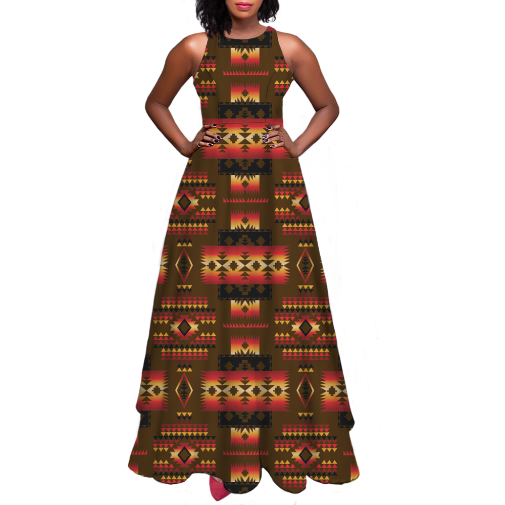 Pattern Native Sleeveless A-line skirt