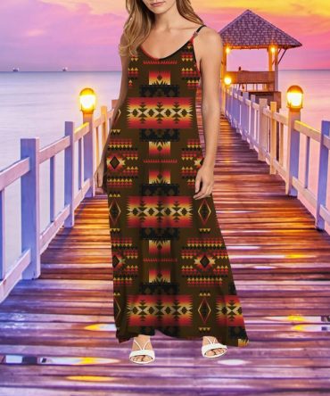 Tribe Design Native American Maxi Dress