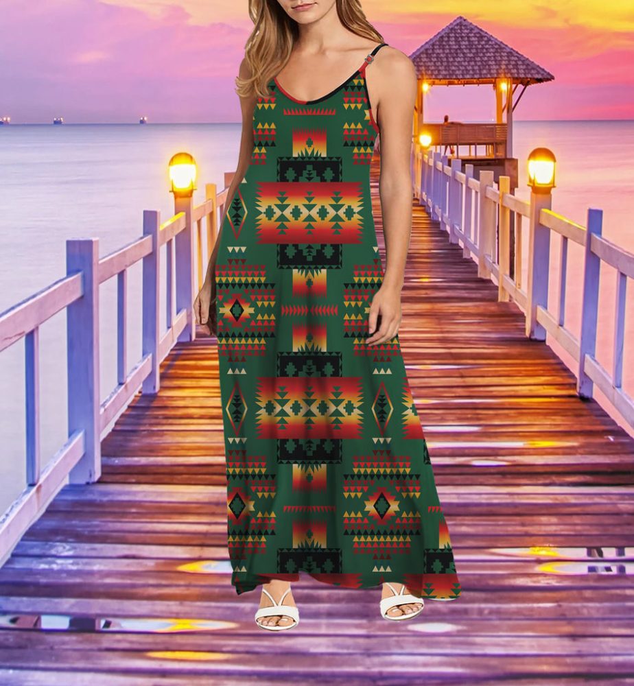 Tribe Design Native American Maxi Dress