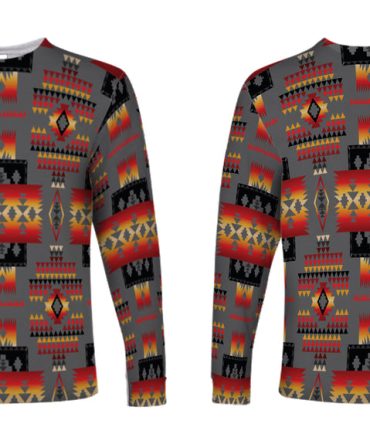 Gray Pattern Native Long Sleeve